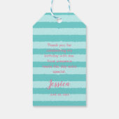 ガールプール誕生日パーティー ギフトタグ (裏面)