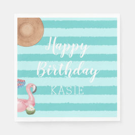 ガールプール誕生日パーティー スタンダードランチョンナプキン