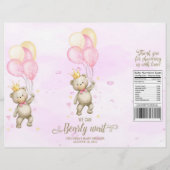 ガールベアベイビーシャワーチップバッグラッパー チラシ (正面)