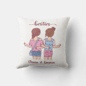 ガールベッティ最高のスフレンズパーソナライズされた クッション (裏面)