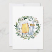 ガールベビーはBeyring Baby Shawer招待状 招待状 (裏面)