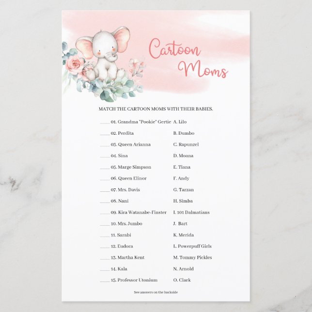 ガールベビーエレファントユーカリプトゥスマンガートムスゲーム (正面)
