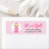 ガールベビーガールデザイン ラベル (インサイチュ)