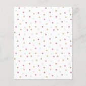 ガールベビーシャワーの願いベビーカード (裏面)