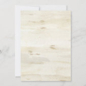 ガールベビーシャワーウッドランドフォレストティーピーヘッジホグズ 招待状 (裏面)