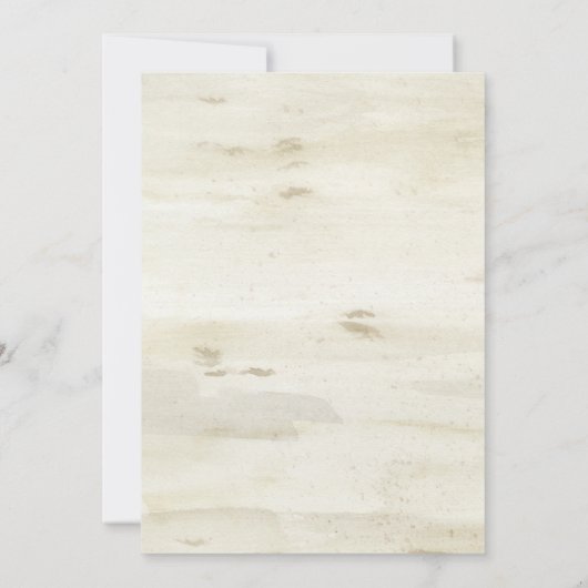 ガールベビーシャワーウッドランドフォレストティーピーヘッジホグズ 招待状 (裏面)