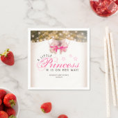 ガールベビーシャワーカントリー素朴ボディースイート スタンダードカクテルナプキン (インサイチュ)