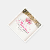 ガールベビーシャワーカントリー素朴ボディースイート スタンダードカクテルナプキン (角)