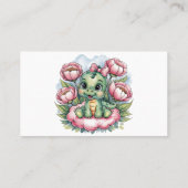 ガールベビーシャワーディノデライトベビーレジストリ 名刺 (裏面)