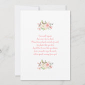 ガールベビーシャワーパーティー招待状 招待状 (裏面)