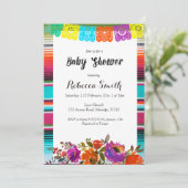 ガールベビーシャワーフィエスタ招待状 招待状 (スタンド正面)