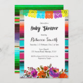 ガールベビーシャワーフィエスタ招待状 招待状 (正面/裏面)