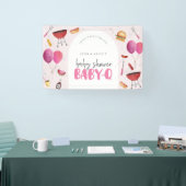 ガールベビーシャワーベビー-Q (BBQ)より大きなバナー記号 横断幕 (トレードショー)