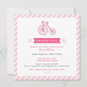 ガールベビーシャワー告知招待状カード 招待状 (正面)