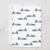 ガールベビーシャワー招待状アドベンチャーアワイ 招待状 (裏面)