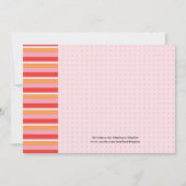 ガールベビーシャワー招待状 招待状 (裏面)