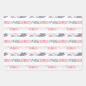 ガールベビーシャワー熱い気球花模様 ラッピングペーパーシート (正面2)