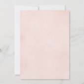 ガールベビーシャワー赤面緑のマグノリアフローラ 招待状 (裏面)