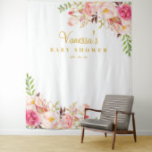 ガールベビーシャワーPhotobooth背景 タペストリー (インサイチュ)