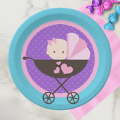 ガールベビードールパーティー紙プレート ペーパープレート