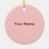 ガールベビーハート乳母車 セラミックオーナメント (裏面)