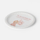 ガールベビーボスバースデーパーティー – ピンクボスベビー- ペーパープレート (アングル)