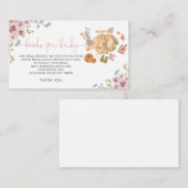 ガールベビー衣服赤ちゃんシャワーベビー エンクロージャーカード (正面/裏面)