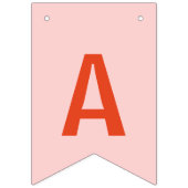 ガールベリーベビー最初のストロベリーピンク誕生日 バンティングフラッグ (第3の旗)