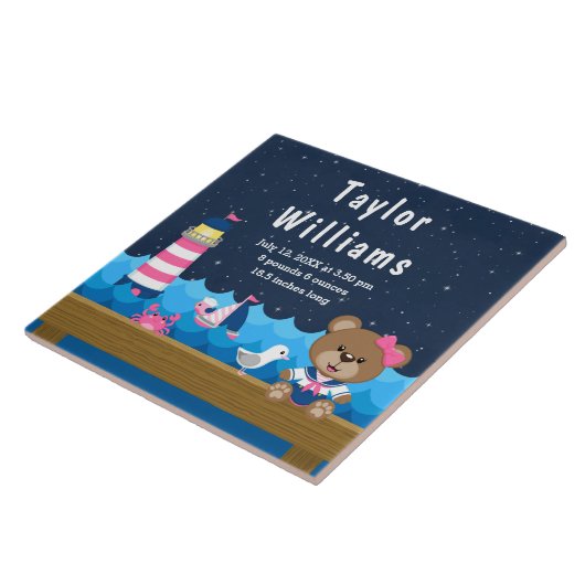 ガールベ航海のアーピンク海軍誕生統計 タイル (側面)