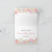 ガールペンギンウィンタースノーフレークサンキューカード サンキューカード (内部)