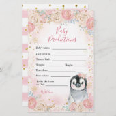 ガールペンギンウィンタースノーフレークベビー予測 (正面/裏面)