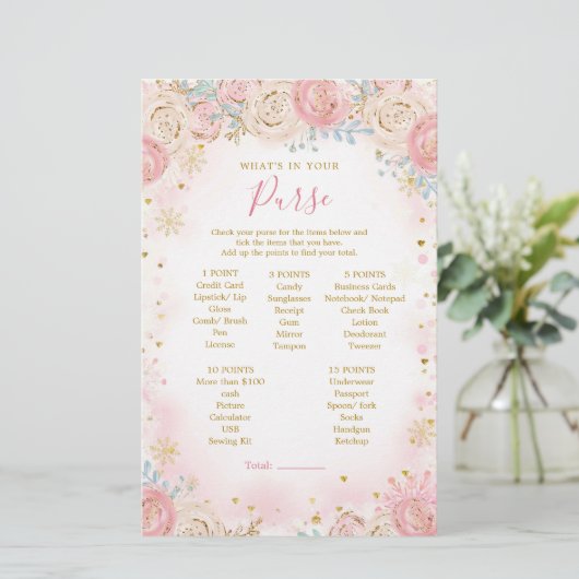 ガールペンギン冬のスノーフレークあなたの財布の何 (スタンド正面)