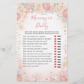 ガールペンギン冬のスノーフレークのママまたはパパのゲーム (正面)