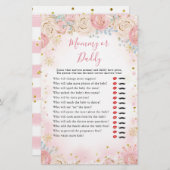 ガールペンギン冬のスノーフレークのママまたはパパのゲーム (正面/裏面)