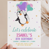 ガールペンギン 冬の誕生日パーティー 招待状