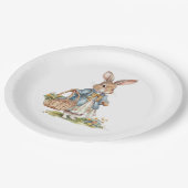 ガールペーターラビットエバーグリーンベビーシャワー ペーパープレート (アングル)