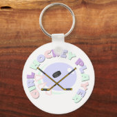 ガールホッケープレーヤーTシャツとギフト キーホルダー (正面)