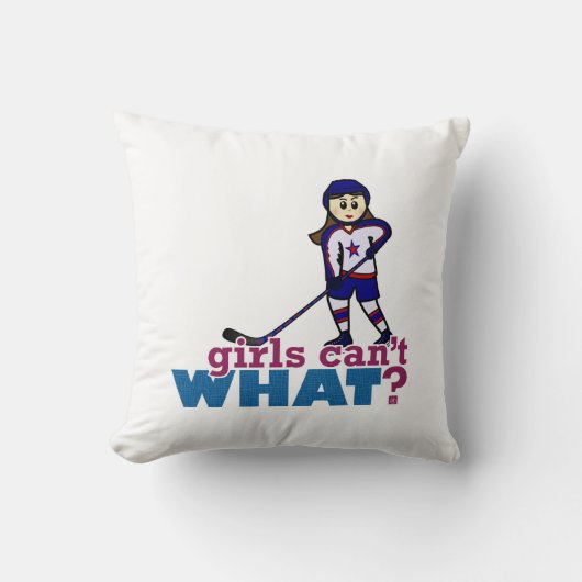 ガールホッケー選手 クッション (正面)