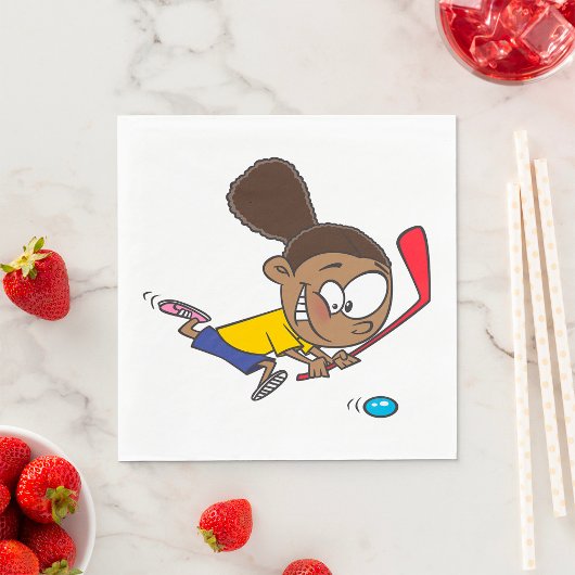 ガールホッケー選手 スタンダードランチョンナプキン