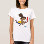 ガールホッケー選手 Tシャツ (正面)