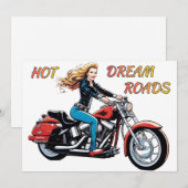 ガールホットドリームロードフラットカード (正面/裏面)