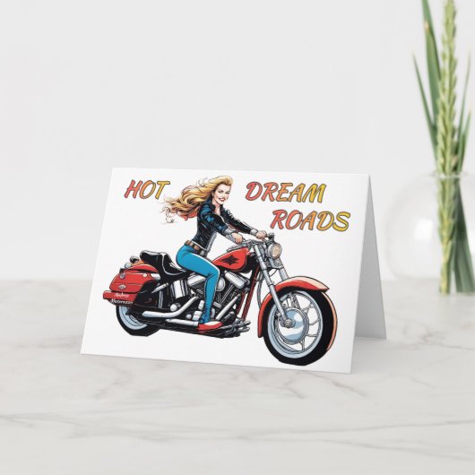 ガールホットドリームロード ノートカード (正面)