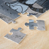 ガールホールディングハートガーランドパズル ジグソーパズル (側面)