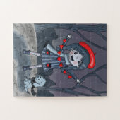 ガールホールディングハートガーランドパズル ジグソーパズル (横)