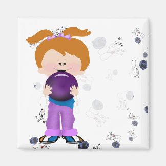 ガールボウリングをする人、 クリケットの投手 マグネット