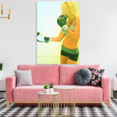 ガールボクサーで包んだキャンバス キャンバスプリント (インサイチュ (リビング))