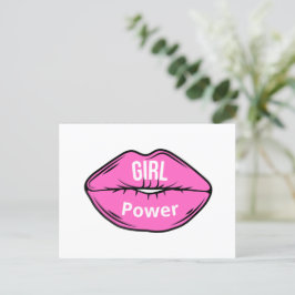 ガールボスピンクブラックヒール シーズンポストカード