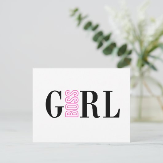 ガールボスピンクブラック シーズンポストカード (スタンド正面)