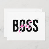 ガールボスピンクブラック シーズンポストカード (正面/裏面)