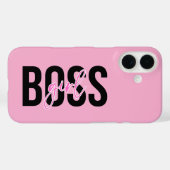 ガールボスピンクブラック Case-Mate iPhoneケース (裏面 (横))